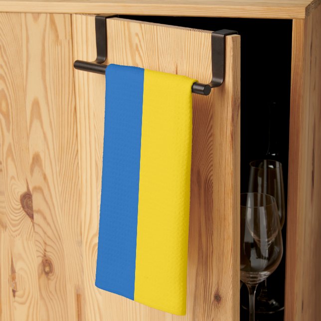 Ukraine-Flagge Geschirrtuch (Drittel gefaltet)