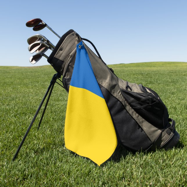 Ukraine-Flagge Golfhandtuch (Gras)