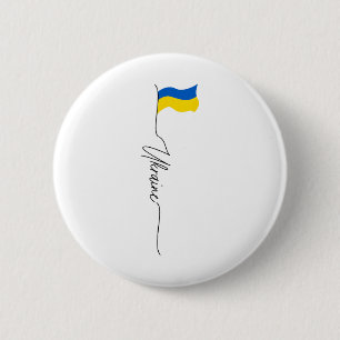 Ukraine-Flagge Ich stehe mit der Ukraine Button