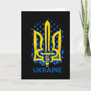 Ukraine-Flagge - Ich stehe mit der Ukraine Ukraini Karte