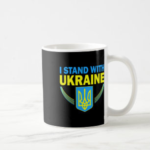 Ukraine-Flagge Ich stehe mit Ukraine-Shirt Unterst Kaffeetasse