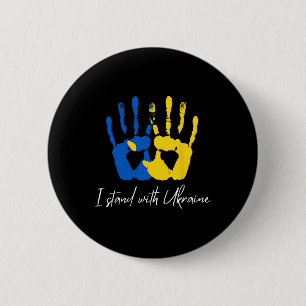 Ukraine-Flagge Ich stehe mit Ukraine Zelensky Ukra Button