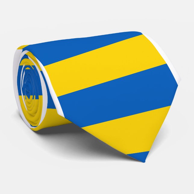 Ukraine-Flagge Krawatte (Gerollt)