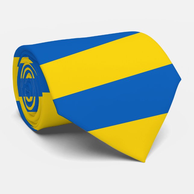 Ukraine-Flagge Krawatte (Gerollt)