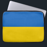 Ukraine-Flagge Laptopschutzhülle<br><div class="desc">Blaue und gelbe ukrainische Flagge Design.</div>