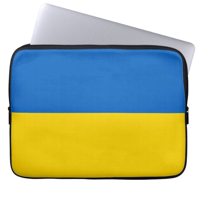 Ukraine-Flagge Laptopschutzhülle (Vorderseite)