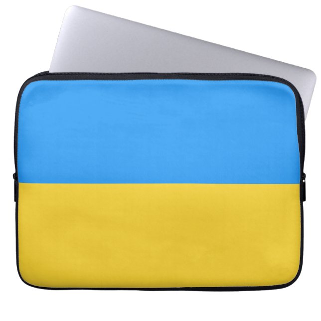 Ukraine-Flagge Laptopschutzhülle (Vorderseite)