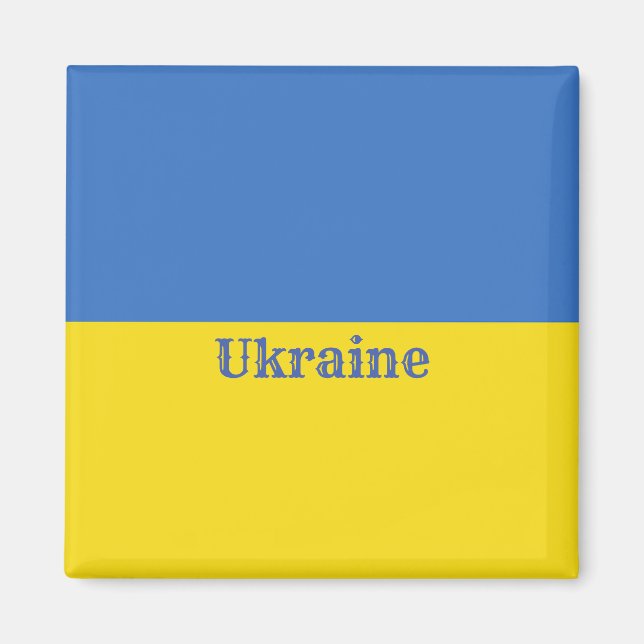Ukraine-Flagge Magnet (Vorne)