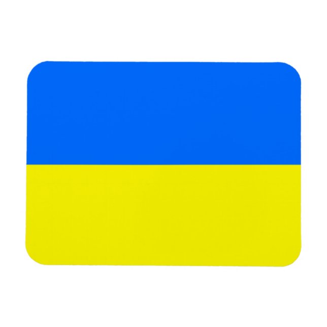 Ukraine-Flagge Magnet (Horizontal)
