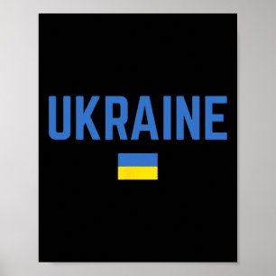 Ukraine-Flagge Männer Frauen Kinder Ukraine Poster