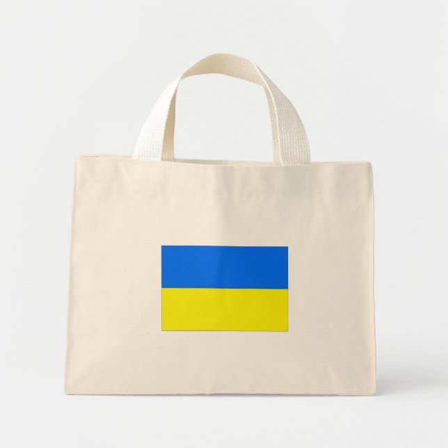 Ukraine-Flagge Mini Stoffbeutel (Vorne)