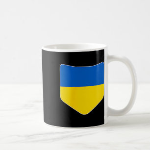 Ukraine-Flagge mit aufgedruckter ukrainischer Flag Kaffeetasse