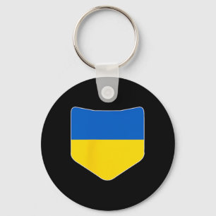 Ukraine-Flagge mit aufgedruckter ukrainischer Flag Schlüsselanhänger