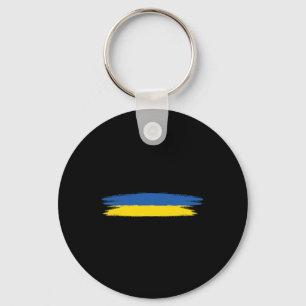 Ukraine-Flagge mit den Farben Blau und Gelb Kein K Schlüsselanhänger