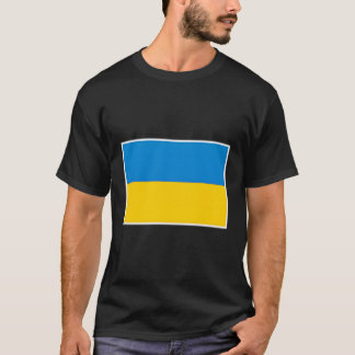 Ukraine-Flagge mit ukrainischen Farben T-Shirt