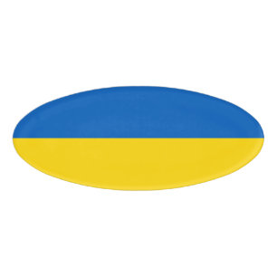 Ukraine-Flagge Namenschild