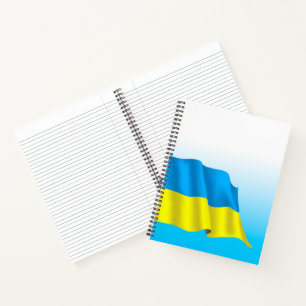 Ukraine-Flagge Notizbuch