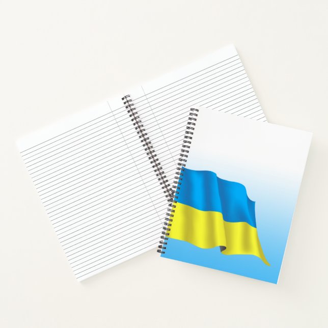Ukraine-Flagge Notizbuch (Innenseite)