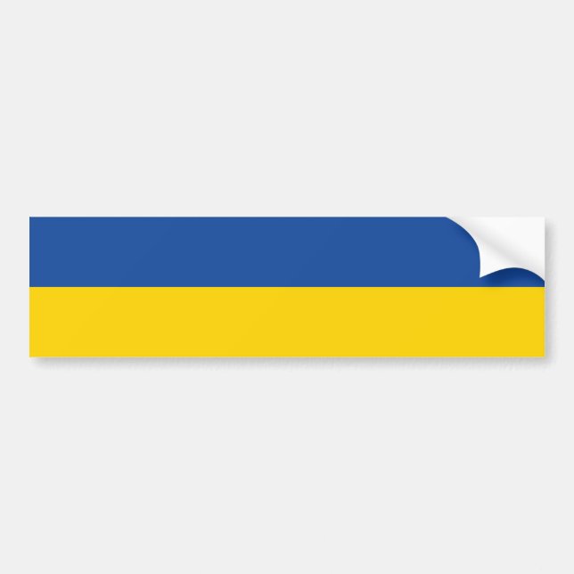 Ukraine-Flagge, patriotisches Geschenk des ukraini Autoaufkleber (Vorne)