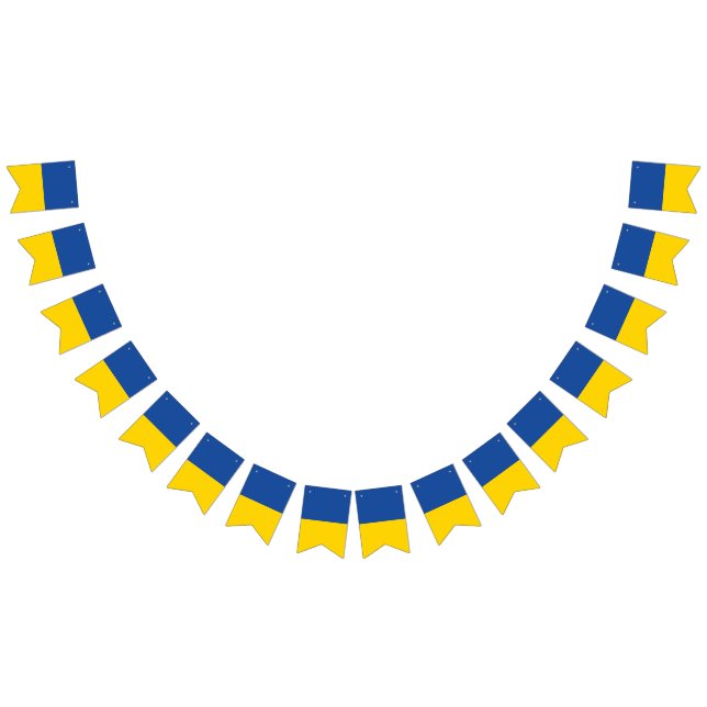 Ukraine-Flagge, patriotisches Geschenk des ukraini Wimpelkette (Alle)
