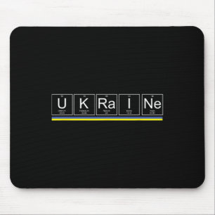 Ukraine-Flagge Periodensystem Elemente Ukrainische Mousepad