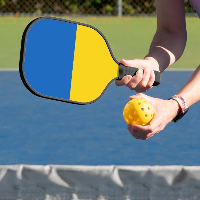 Ukraine-Flagge Pickleball Schläger (InSitu)