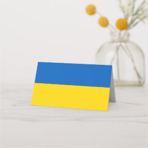 Ukraine-Flagge Platzkarte