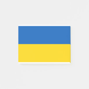 Ukraine-Flagge Post-it Klebezettel