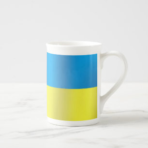 Ukraine-Flagge Prozellantasse