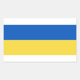 Ukraine-Flagge Rechteckiger Aufkleber
