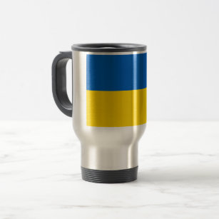 Ukraine-Flagge Reisebecher