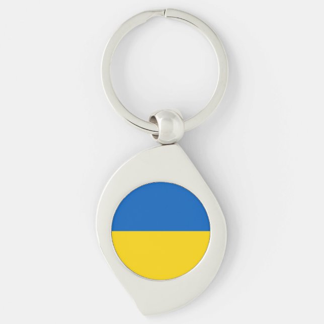 Ukraine-Flagge Schlüsselanhänger (Vorderseite)