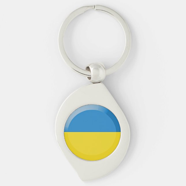 Ukraine-Flagge Schlüsselanhänger (Vorderseite)