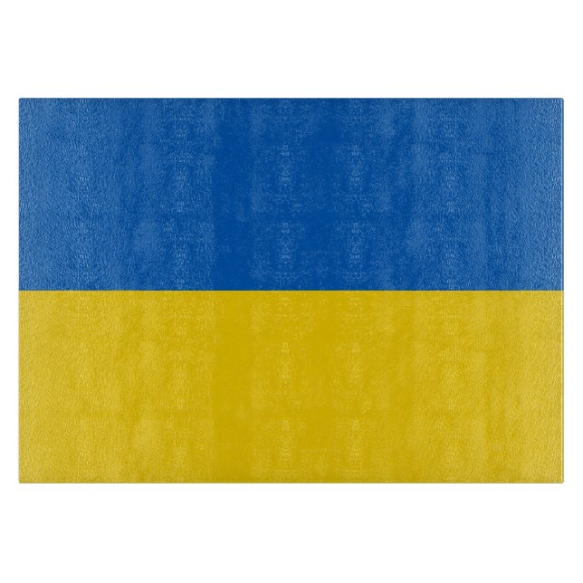Ukraine-Flagge Schneidebrett (Vorderseite)