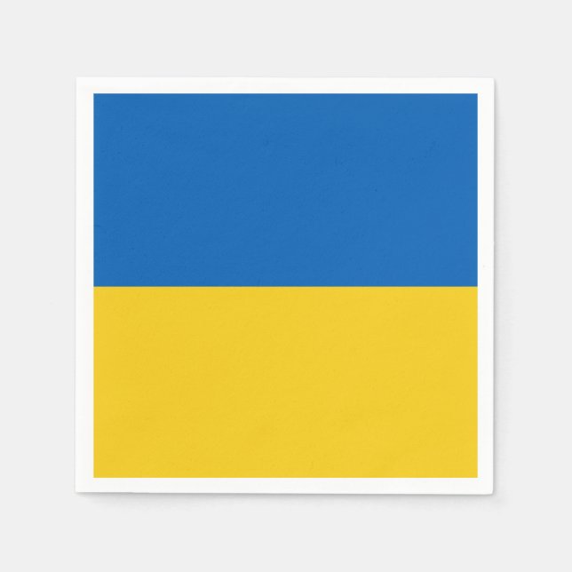 Ukraine-Flagge Serviette (Vorderseite)