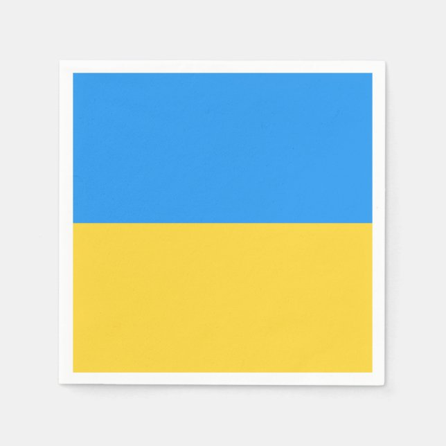 Ukraine-Flagge Serviette (Vorderseite)