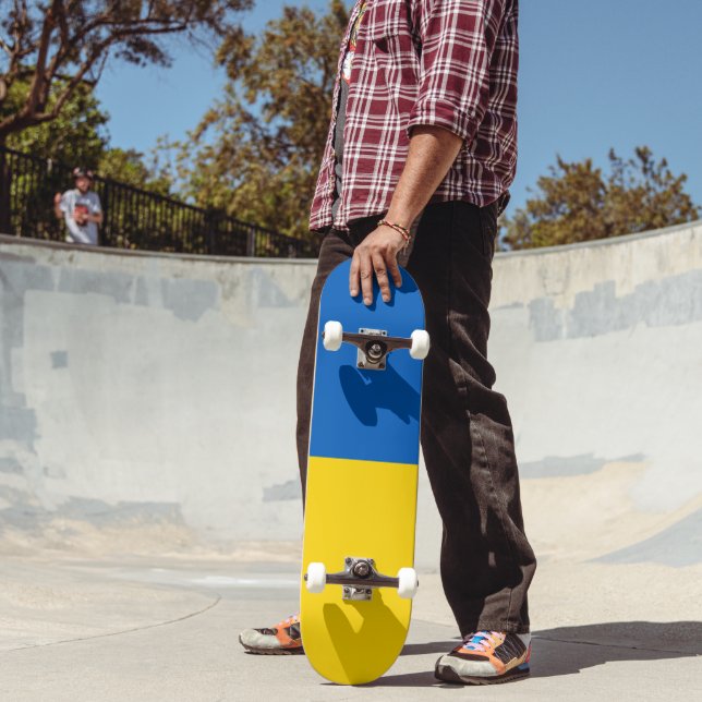 Ukraine-Flagge Skateboard (Außenbereich 2)