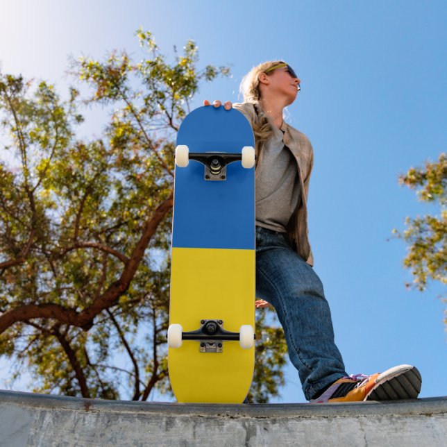 Ukraine-Flagge Skateboard (Außenbereich 1)