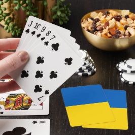 Ukraine-Flagge Spielkarten