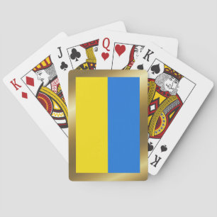 Ukraine-Flagge Spielkarten