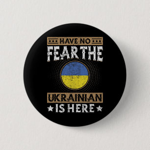 Ukraine-Flagge Stolze Ukrainer Männer und Frauen 2 Button