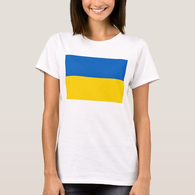 Ukraine-Flagge T-Shirt (Vorderseite)