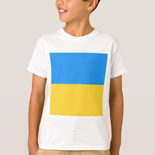 Ukraine-Flagge T-Shirt (Vorderseite)
