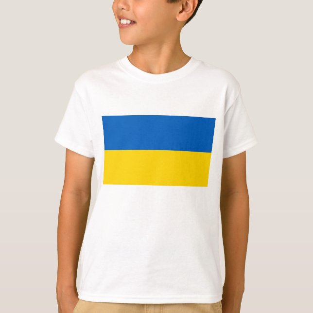 Ukraine-Flagge T-Shirt (Vorderseite)