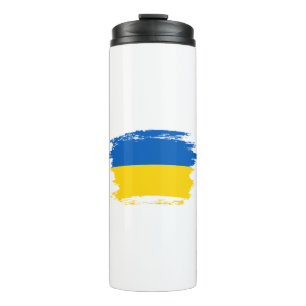 Ukraine-Flagge Thermosbecher
