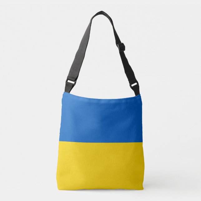 Ukraine-Flagge Tragetaschen Mit Langen Trägern (Vorderseite)