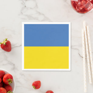 Ukraine-Flagge, Ukrainisch Slava Ukraini Слава Укр Serviette