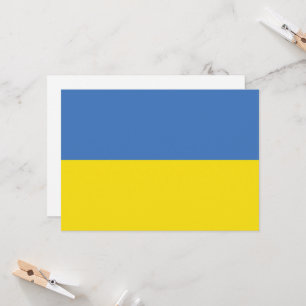 Ukraine-Flagge, Ukrainisch Slawa Ukrajini Слава Ук Einladung
