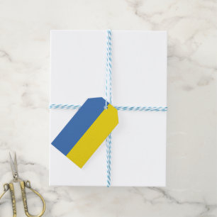 Ukraine-Flagge, Ukrainisch Slawa Ukrajini Слава Ук Geschenkanhänger