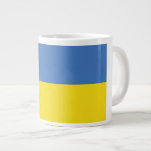 Ukraine-Flagge, Ukrainisch Slawa Ukrajini Слава Ук Jumbo-Tasse